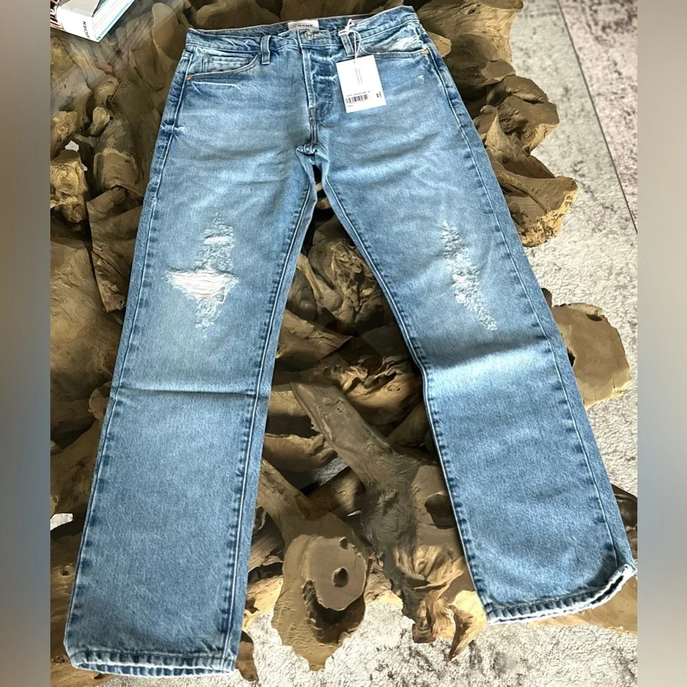 RARE FRAME NWT Le Slouch Biodegradable in Blue Jay Rips—26 - Picture 5 of 14